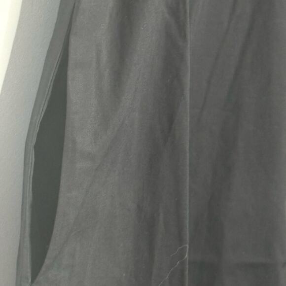 Thakoon Collared Short Sleeve Cotton Black Maxi Dress Womens Size 2 - Picture 4 of 11